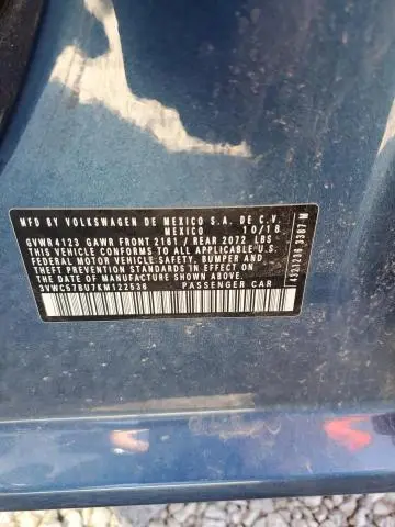 2019 VOLKSWAGEN JETTA S  