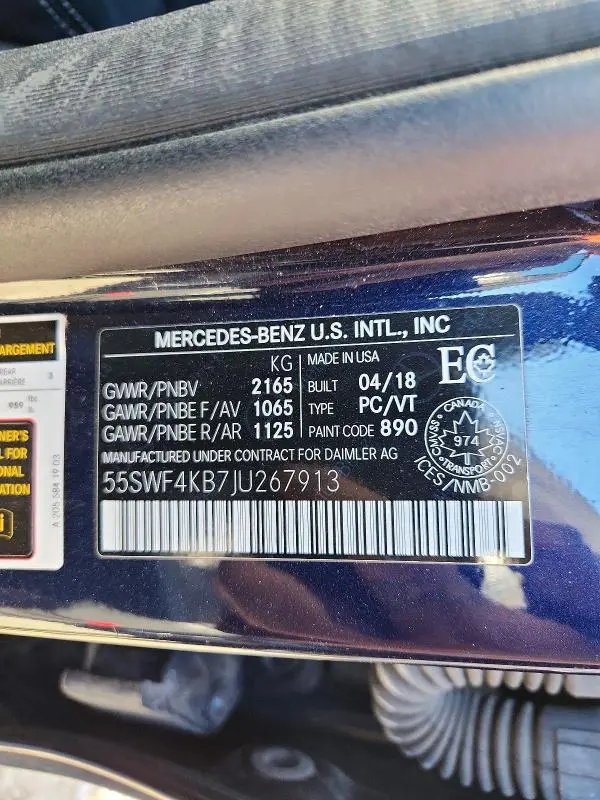 2018 MERCEDES-BENZ C 300 4MATIC  