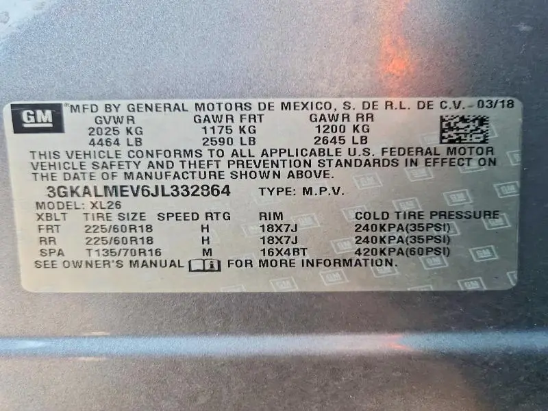 2018 GMC TERRAIN SLE  