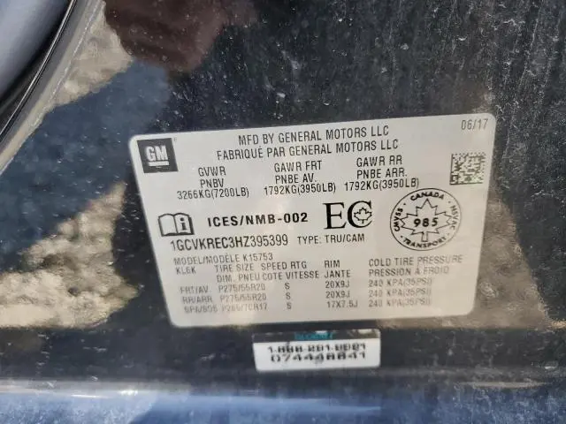 2017 CHEVROLET SILVERADO K1500 LT  