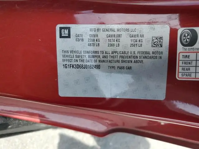 2018 CHEVROLET CAMARO ZL1  