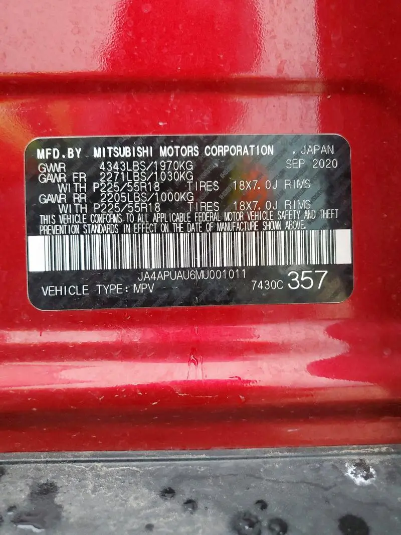 2021 MITSUBISHI OUTLANDER SPORT ES  