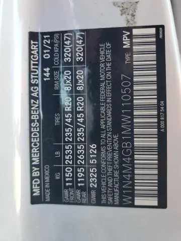 2021 MERCEDES-BENZ GLB 250  