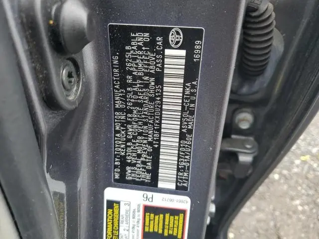 2013 TOYOTA CAMRY L  