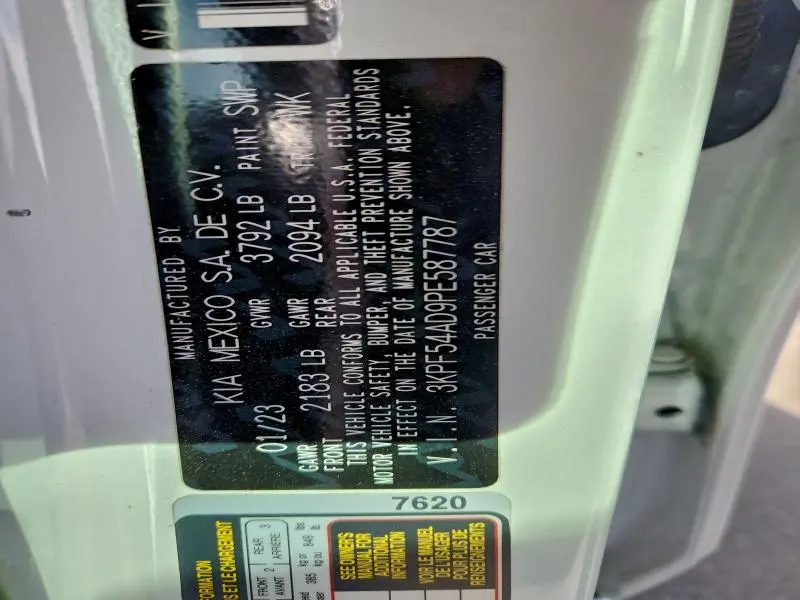 2023 KIA FORTE GT LINE  