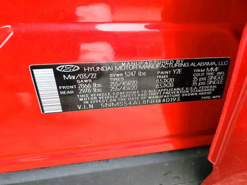 2022 HYUNDAI SANTA FE CALLIGRAPHY  
