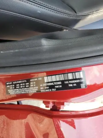 2020 ALFA ROMEO GIULIA TI