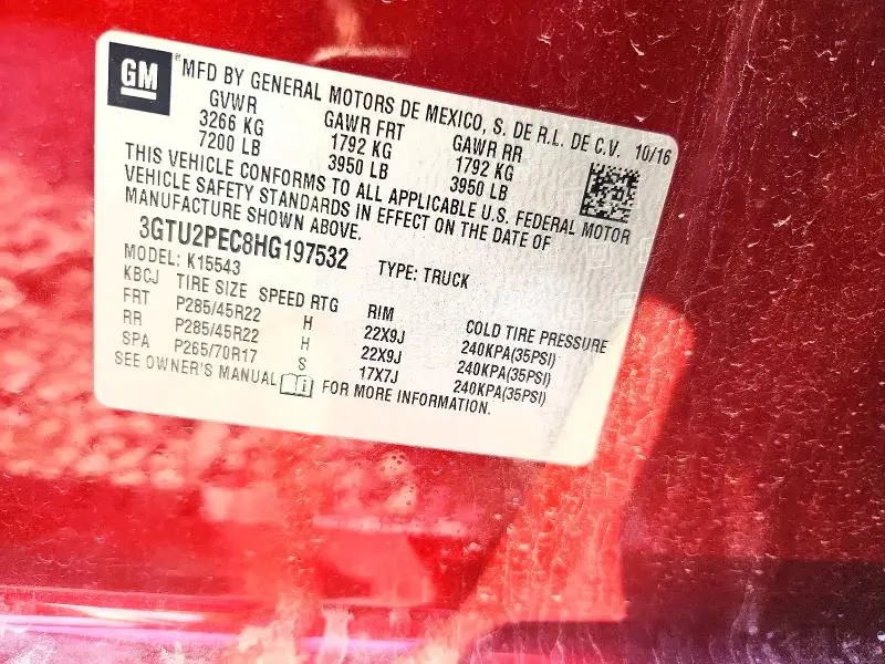 2017 GMC SIERRA K1500 DENALI  