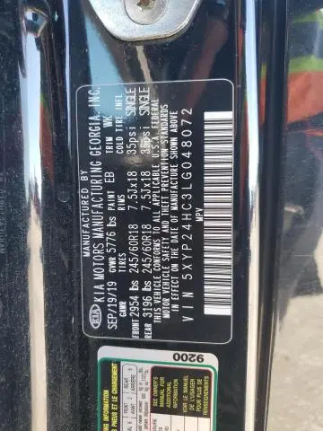 2020 KIA TELLURIDE LX  