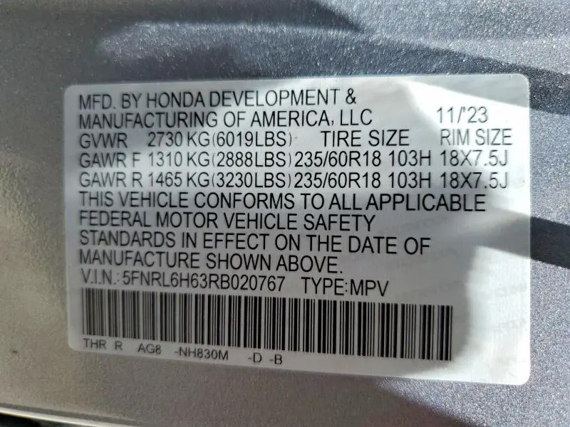 2024 HONDA ODYSSEY EXL  