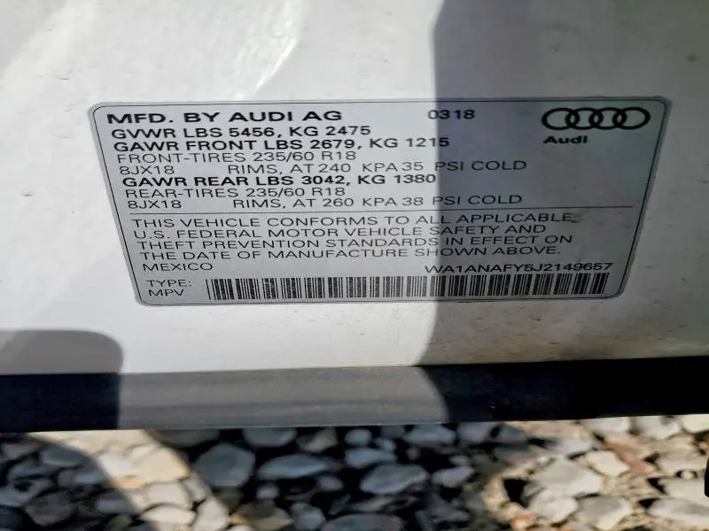 2018 AUDI Q5 PREMIUM  