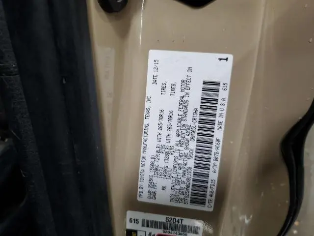 2016 TOYOTA TACOMA ACCESS CAB  