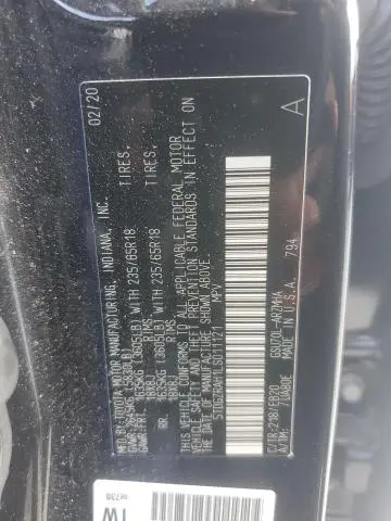 2020 TOYOTA HIGHLANDER XLE  