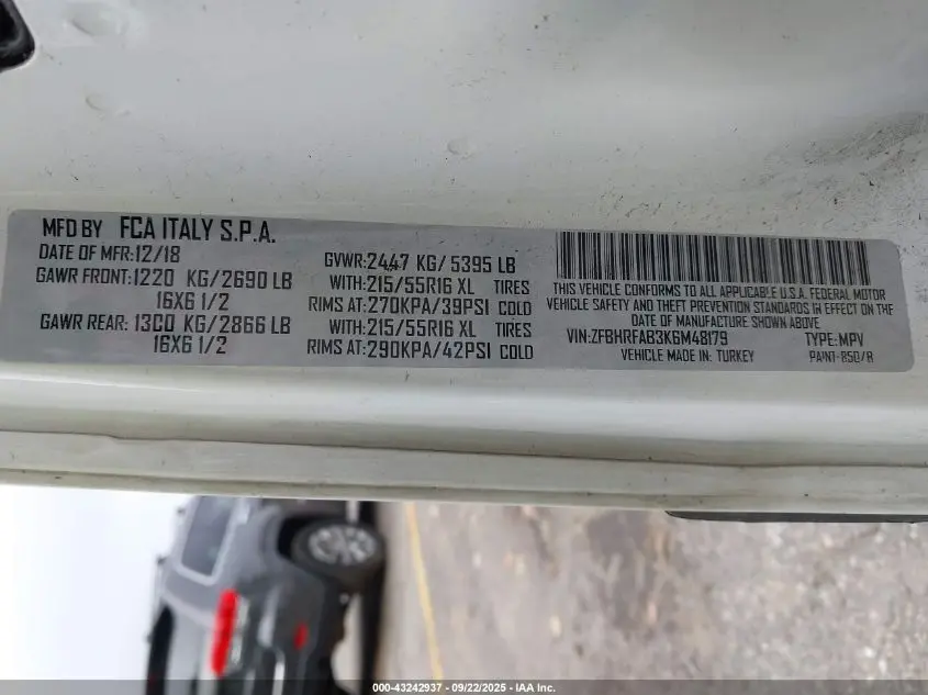 2019 RAM PROMASTER CITY TRADESMAN