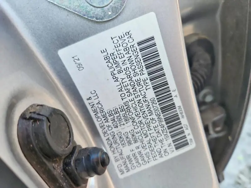 2022 HONDA INSIGHT TOURING  