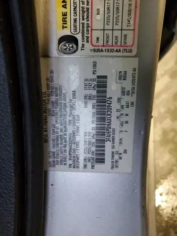 2012 FORD FUSION SE  