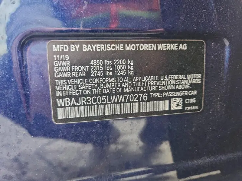 2020 BMW 530 I  