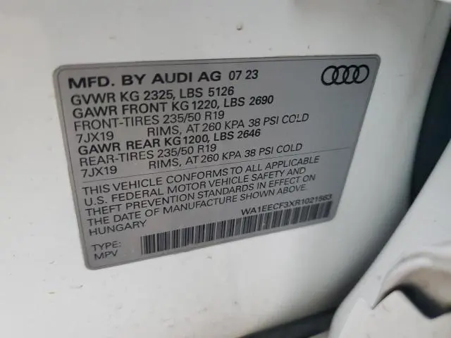 2024 AUDI Q3 PREMIUM PLUS S LINE 45  