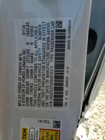 2025 HONDA CIVIC SPORT  