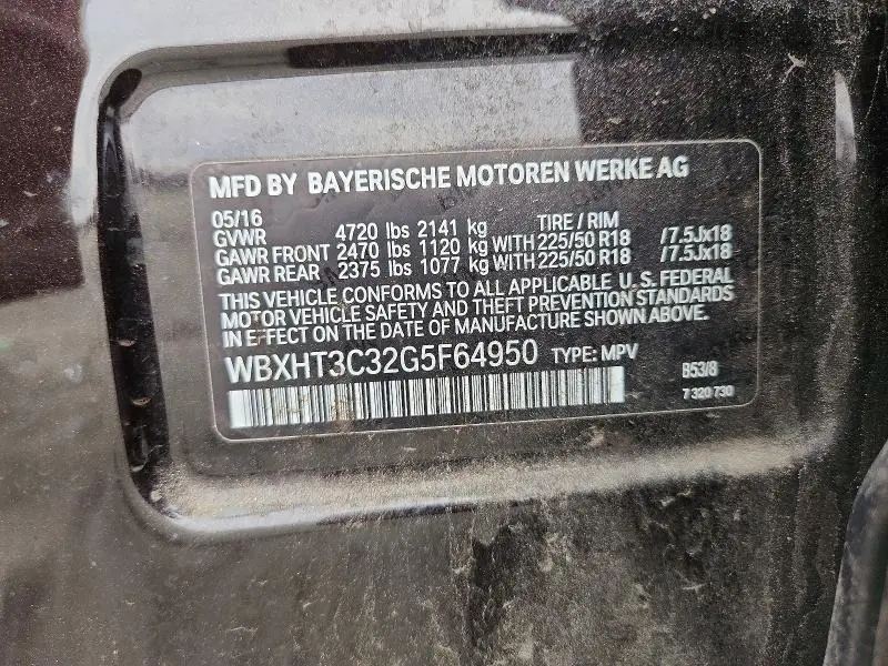 2016 BMW X1 XDRIVE28I  