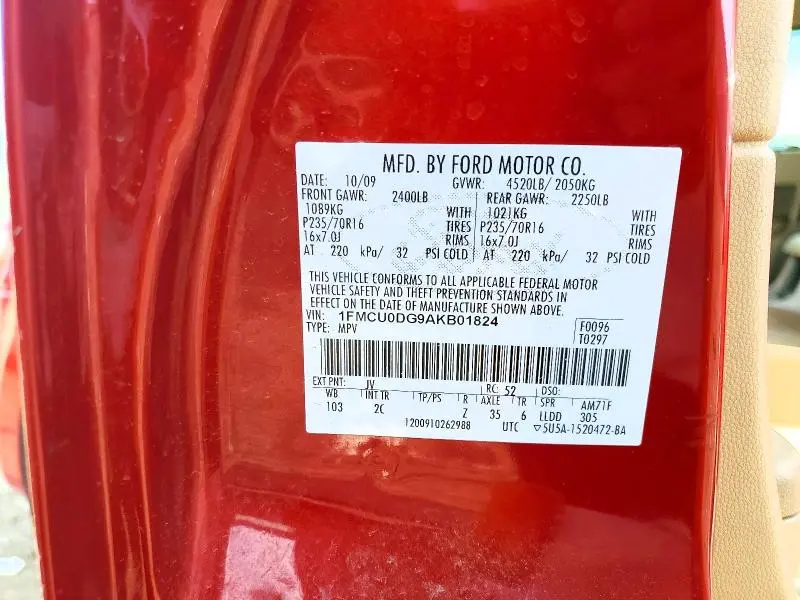 2010 FORD ESCAPE XLT  