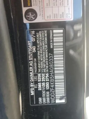 2017 MERCEDES-BENZ E 300 4MATIC  