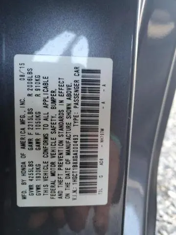 2016 HONDA ACCORD EXL  
