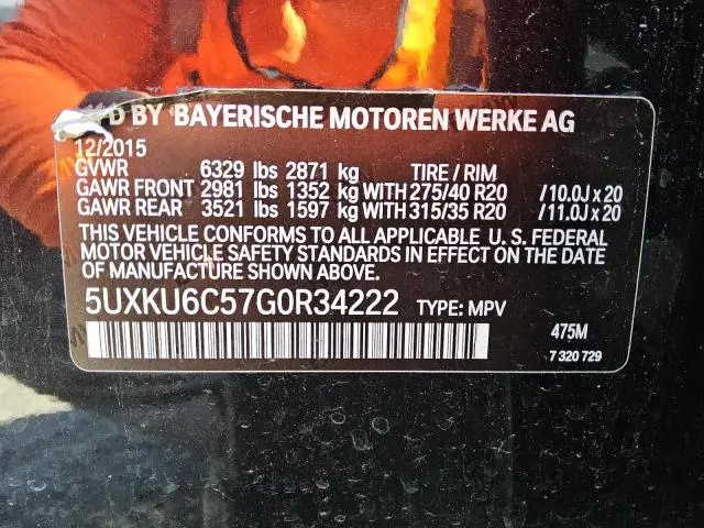 2016 BMW X6 XDRIVE50I  