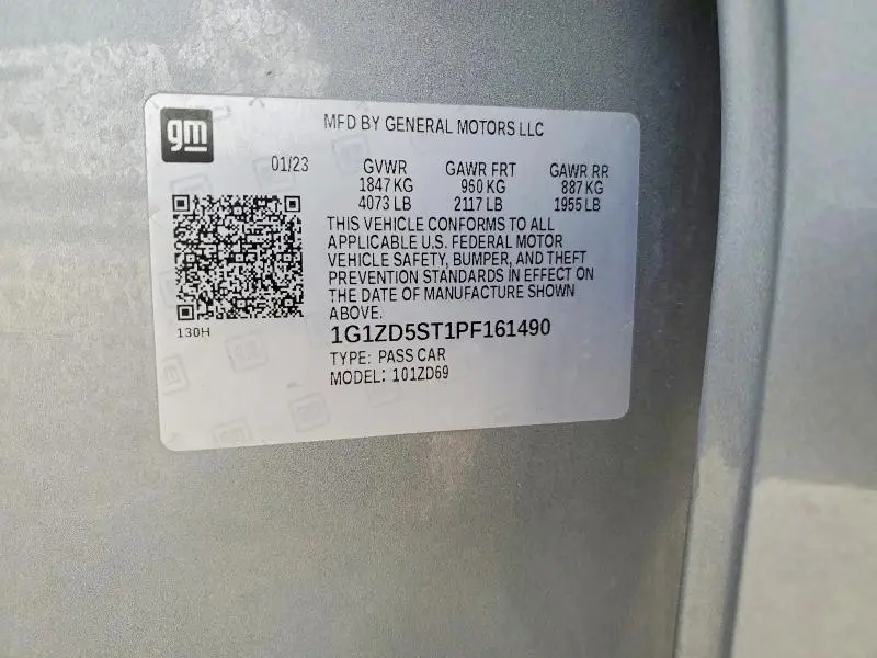 2023 CHEVROLET MALIBU LT  