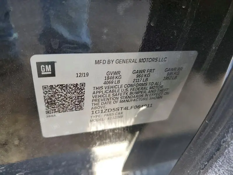 2020 CHEVROLET MALIBU LT  