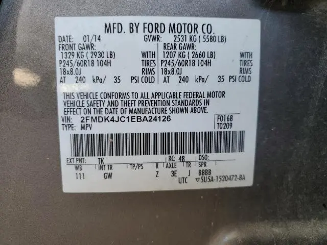 2014 FORD EDGE SEL  