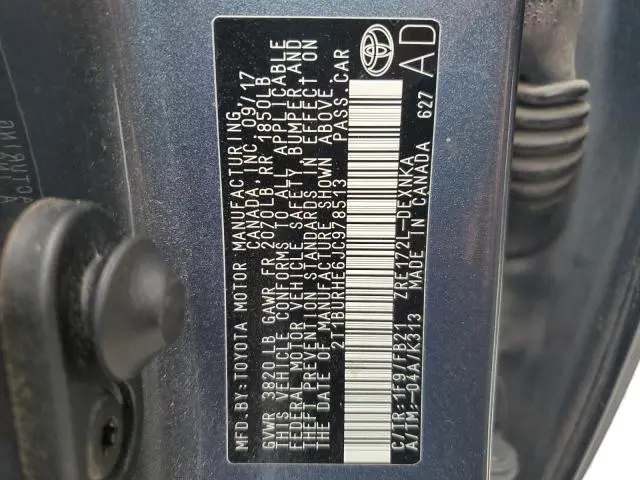 2018 TOYOTA COROLLA L  