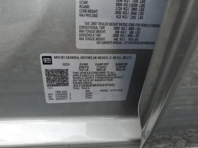 2025 GMC SIERRA K1500 DENALI  
