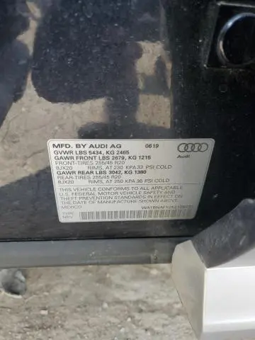 2019 AUDI Q5 PREMIUM PLUS  