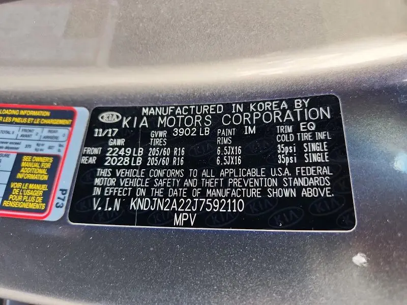 2018 KIA SOUL BASE  