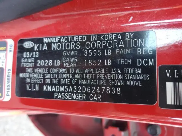 2013 KIA RIO LX