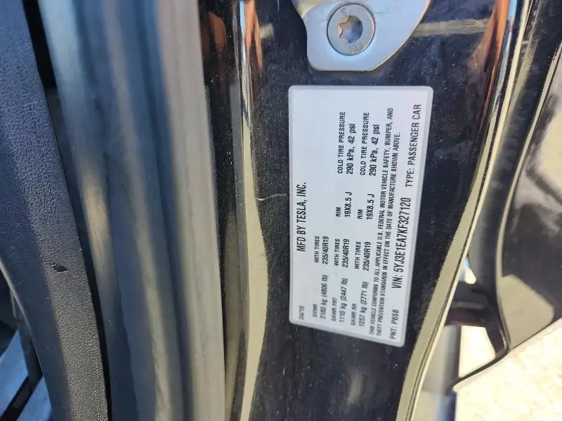 2019 TESLA MODEL 3   