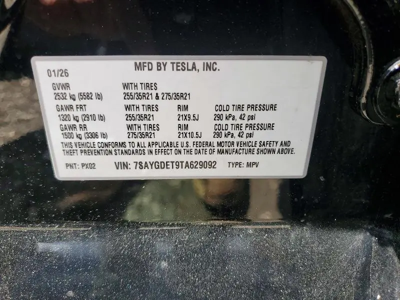 2026 TESLA MODEL Y   