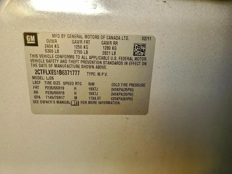 2011 GMC TERRAIN SLT  