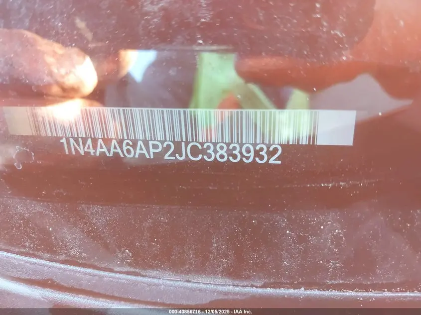 2018 NISSAN MAXIMA 3.5 SV