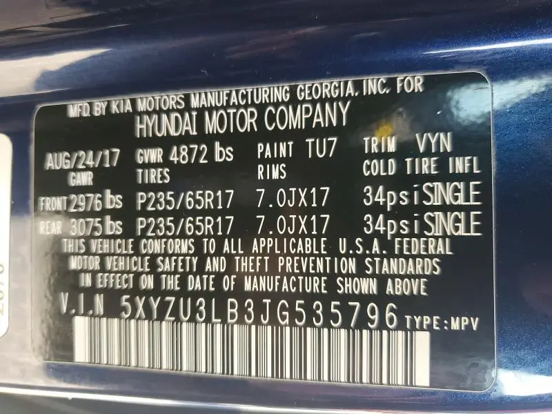 2018 HYUNDAI SANTA FE SPORT   