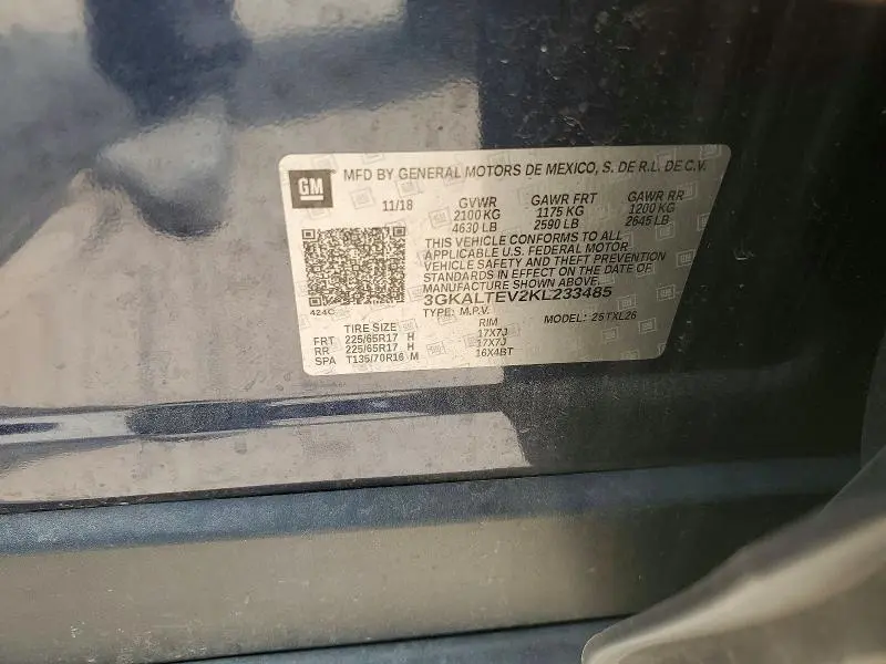 2019 GMC TERRAIN SLE  