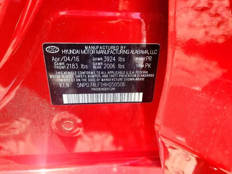 2017 HYUNDAI ELANTRA SE  