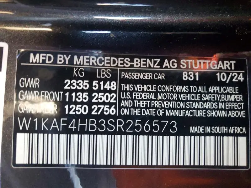 2025 MERCEDES-BENZ C 300 4MATIC  