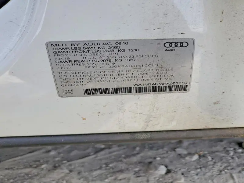 2017 AUDI Q5 PREMIUM PLUS  