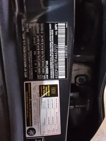 2015 MERCEDES-BENZ GL 450 4MATIC  