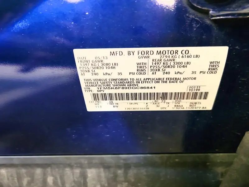 2013 FORD EXPLORER LIMITED  