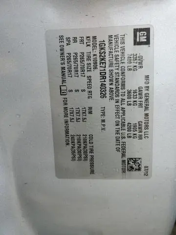 2013 GMC YUKON XL K1500 SLT  