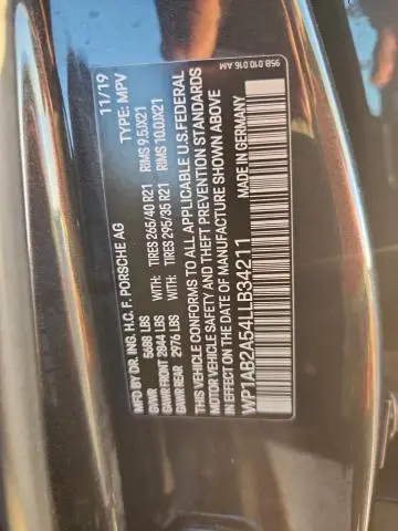 2020 PORSCHE MACAN S  