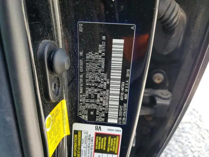 2012 TOYOTA VENZA LE  